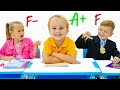Kids Show That Knowledge At School Is The Most Important Thing