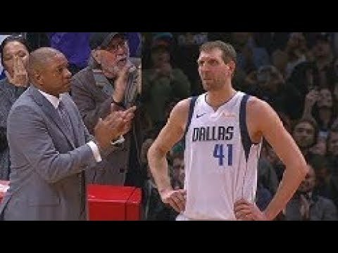 Dirk Emotional Moment After Doc Rivers Stops The Game & Tells Clippers To Give Him Standing Ovation!