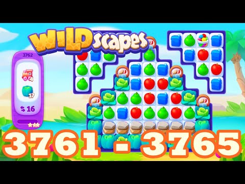 Wildscapes Level 3761 - 3765 HD Walkthrough 3 match puzzle | android | 3712 | 3713 | 3714 | IOS