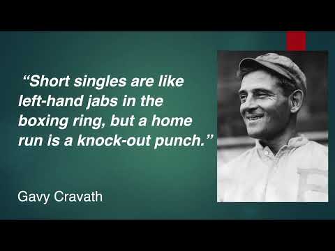 Watch YouTube video titled Slugger by the Sea: Gavvy Cravath’s Laguna Years