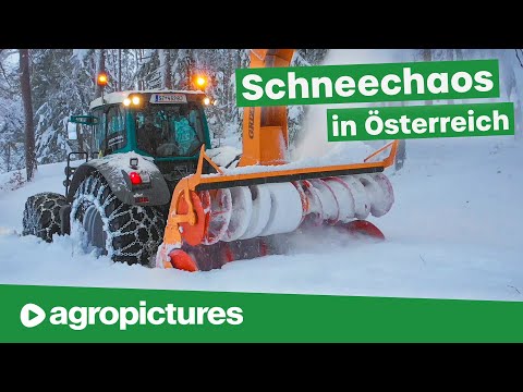 Winterdienst in Österreich mit Fendt Traktoren | Schneechaos 2019 | Lener Hackgut GmbH