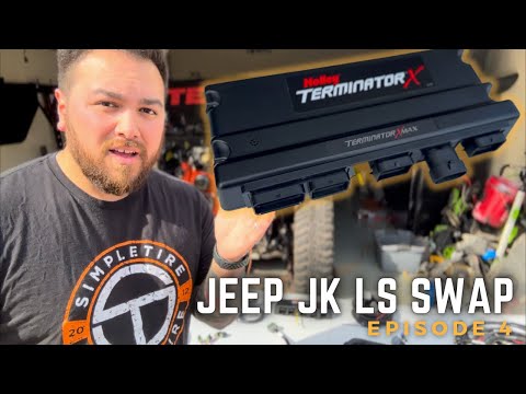 Wiring up my LS SWAPPED Jeep Wrangler - Holley Terminator X Max - Jeep Wrangler DIY LS Swap Ep. 4