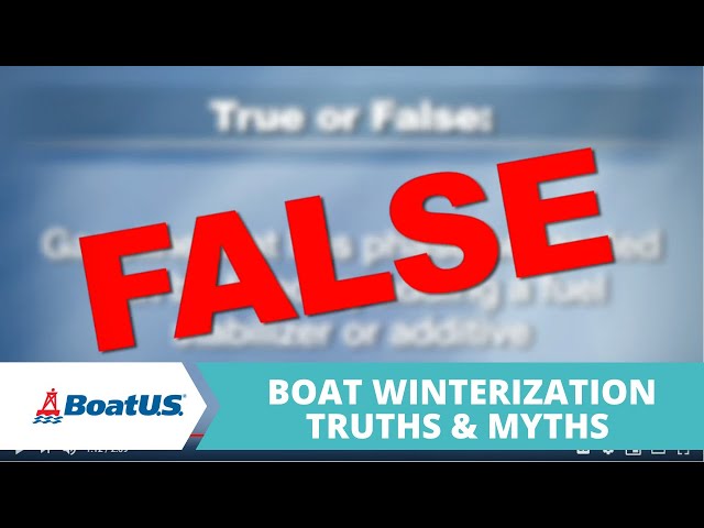 Tips for Winterizing Your Boat - Truths & Myths | BoatUS