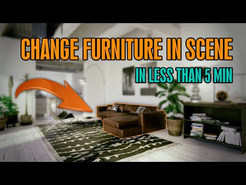 Change Furniture in 3D Scene - Blender Tip