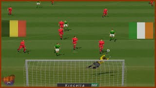 Ireland vs Belgium - Dominating 3-0 Victory! | ISS Pro Evolution (PS1)