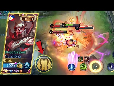 UNDERRATED EMBLEM BUT CAN KILL TANKY ENEMY! | YU ZHONG PERFECT COMBO - MLBB