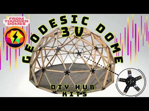 3V Geodesic Dome Hub Connector Kits by Thunder Domes