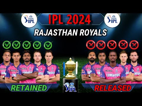 IPL 2024 - Rajasthan Royals Final Retained And Released Players List 2024 | RR Team Players List