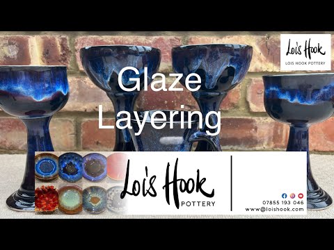 106. Glaze Layering Educational Before & After Amaco Obsidian, Smokey Merlot & Oatmeal. Great Result