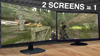Join Two Displays into Ultrawide Screen/Desktop/Game (2x 1920x1080  = 3840x1080) [NVIDIA Cards Only]