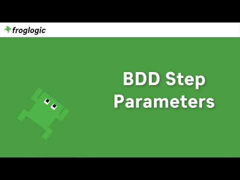 BDD Step Parameters