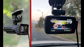 Очень крутой видеорегистратор с антирадаром Ambarella A7LA50 Combo / GPS/1296p Speedcam Обзор и Тест