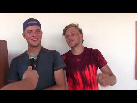 Kryštof Zapský a Dominik Reček po porážce ve semifinále debla MOST OPEN 2018
