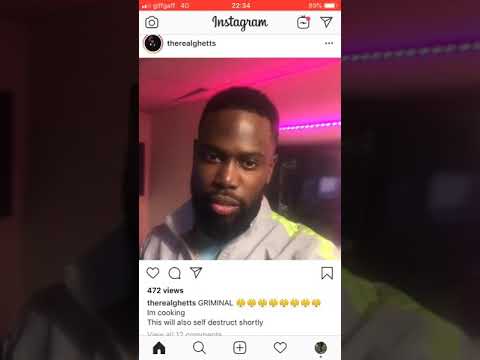 GHETTS SHOWING NEW MUSIC FT GRIMINAL! (Deleted clip)