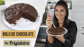 BOLO DE CHOCOLATE NA FRIGIDEIRA SAUDÁVEL E FOFINHO  * nova integrante no cenário*