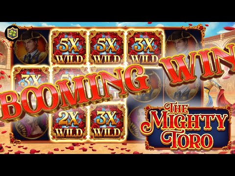 The Mighty Toro 💣 Super Massive Win! 💣 New Online Slot - EPIC Big WIN - Booming Games - All Features