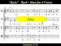 William Byrd - Mass for 4 Voices - Kyrie -Alto