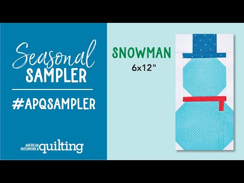 Seasonal Sampler: Snowman Block