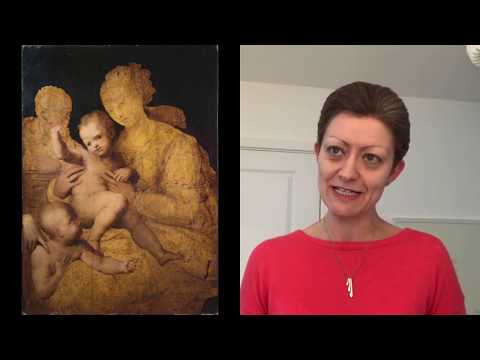 Art Wednesday - Perino del Vaga's 'Holy Family with John the Baptist' and Cezanne's 'Turning Road'