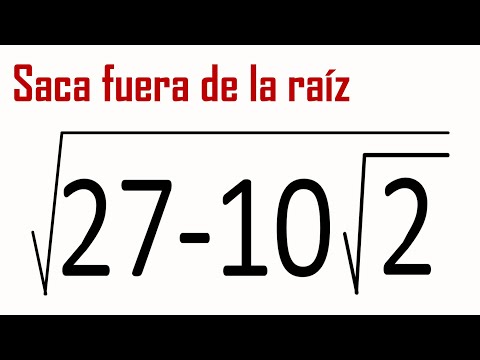 PUEDES SACAR EL RADICANDO FUERA DE LA RAÍZ. Simplificar. Matemáticas Básicas