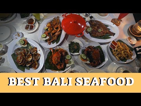 Best Seafood in Bali WITH SUNSET Views – Jimbaran Beach vlog