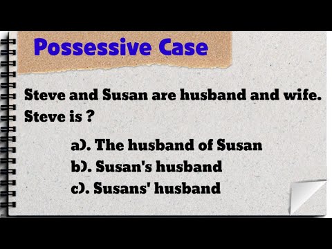 Possessive (Genitive) Case || Quiz