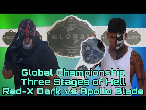 Trampoline Wrestling WCEF:Elimination ll: 3 Stages of Hell: Global Title: Red-X Dark vs Apollo Blade