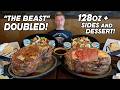DOUBLING THE BEAST 128oz PRIME RIB STEAK CHALLENGE WITH SIDES DESSERT