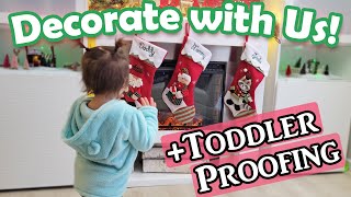 TODDLER VS CHRISTMAS DECOR-HOW WE KEEP BOTH SAFE! // How To Toddler-Proof Christmas Tree & Decor