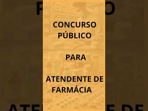 Concurso Prefeitura de Conceição - PB - Atendente de Farmácia.