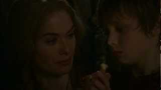 Game Of Thrones: The mother lion and her little cub