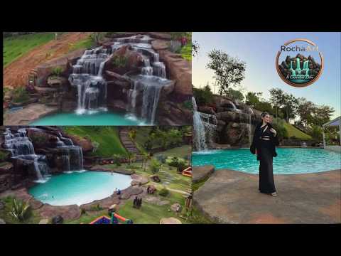 cachoeira construida na fazenda Estancia do lago , na Cidade de Martinho Campos Minas Gerais