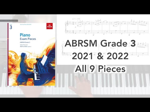 ABRSM Grade 3 Piano (2021 & 2022): All 9 Pieces