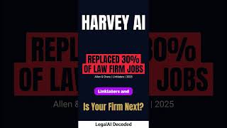 Harvey AI Just Eliminated 30% of Law Jobs #shorts #AI #legal