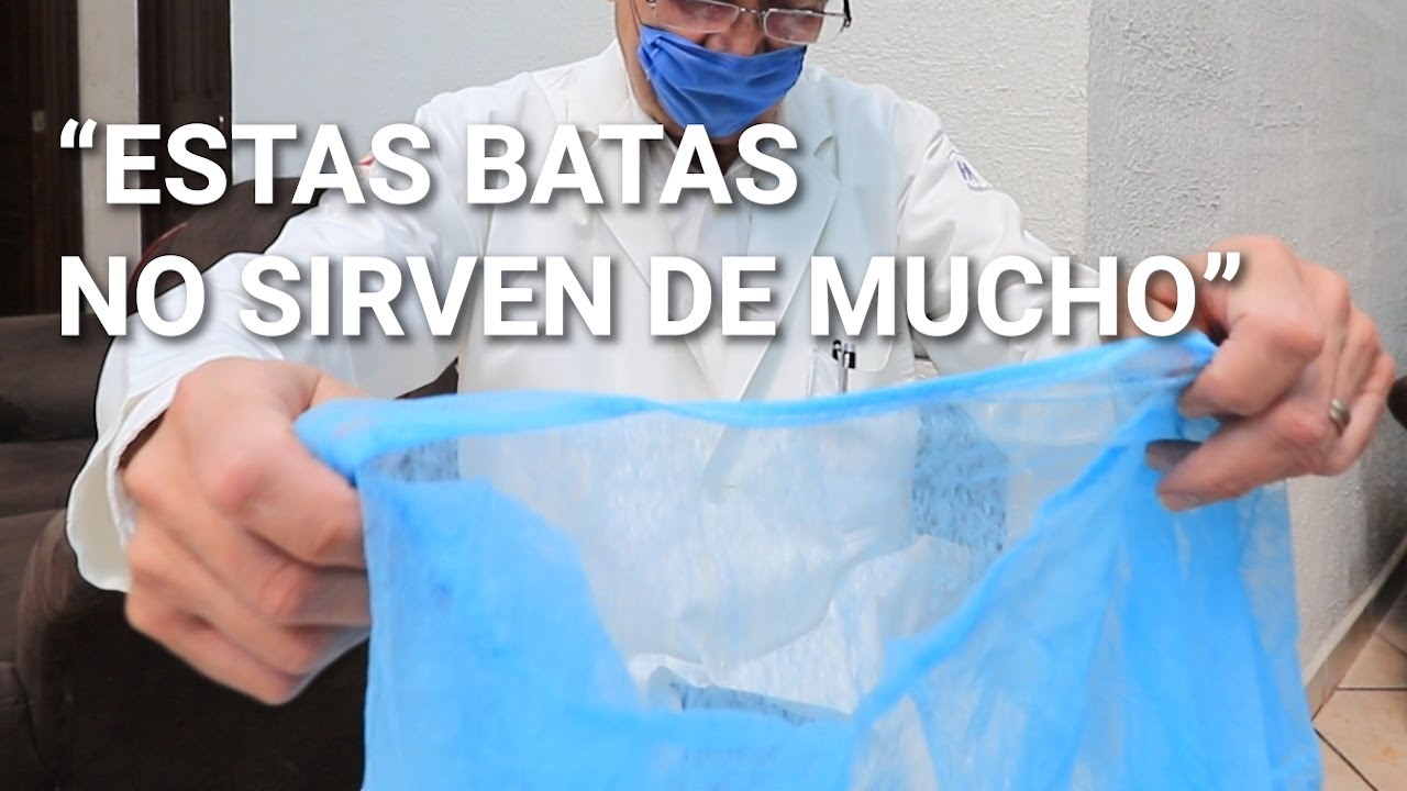 Así son las batas que repartió el Gobierno Federal en Guanajuato, NO PROTEGEN contra el coronavirus