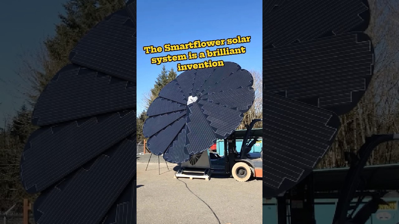 The Smartflower solar system is a brilliant invention #mechanical #technology #invention #create