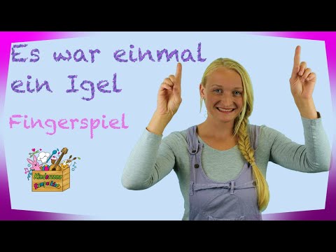 Es war einmal ein Igel | Fingerspiele Igel Kinderzone Rumpelkiste