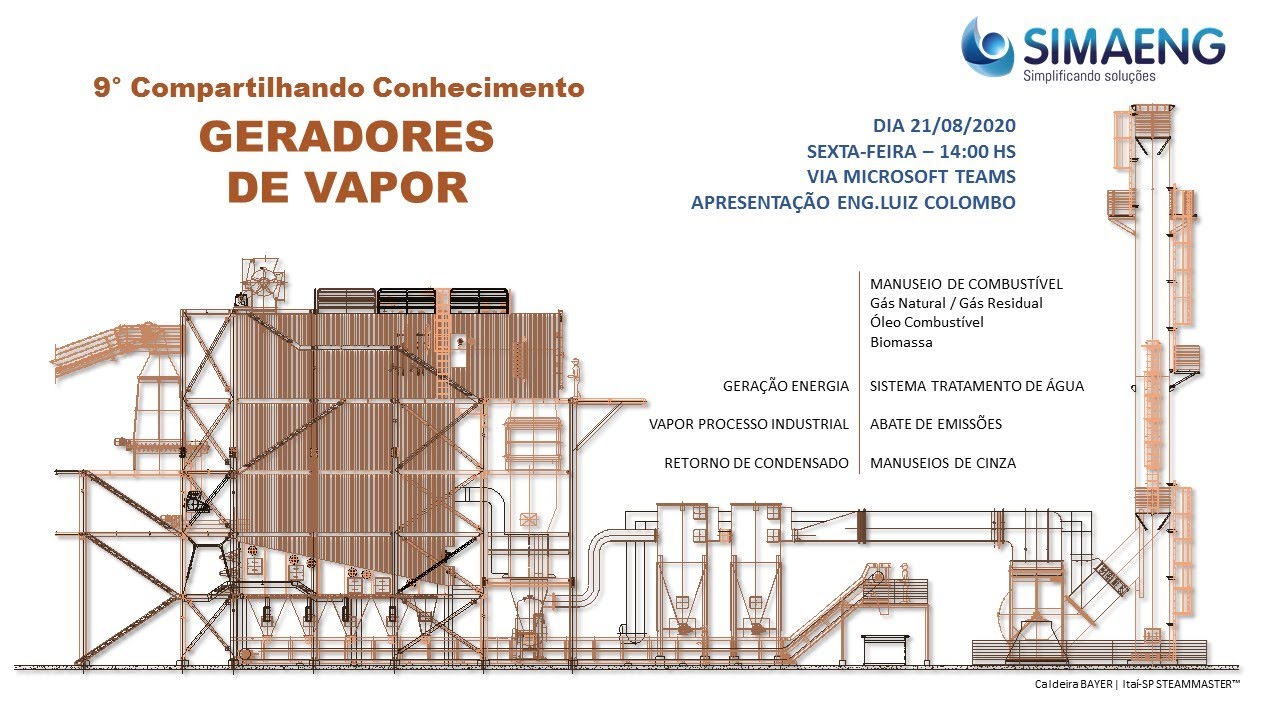 9º Compartilhando Conhecimento - Geradores de Vapor - Caldeiras