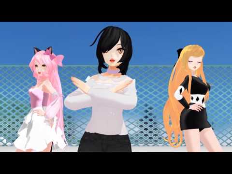 Aphmau, Katelyn, Kawaii-chan, Lucinda and Dottie - Kimagure Mercy (Aphmau MMD)
