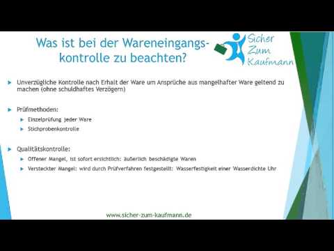Wareneingangskontrolle