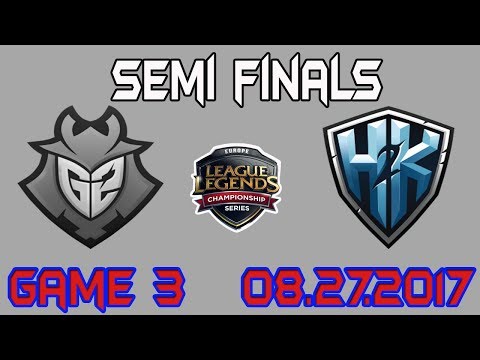 G2 vs H2K game 3 Highlights | Semifinals Day 2 - EU LCS Summer Split | H2K vs G2 Esports