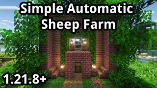 Fast and Easy Automatic Sheep Farm in Minecraft 1 21 8+