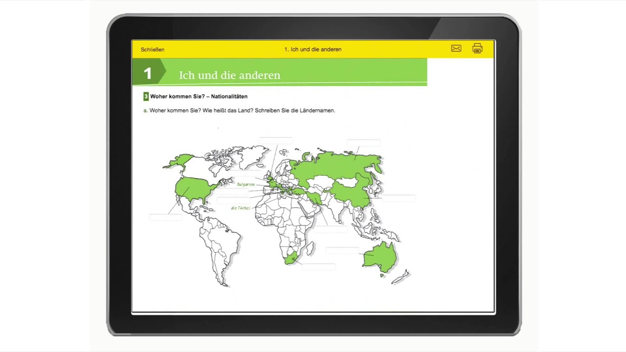 Klett Sprachen: Interactive tablet versions