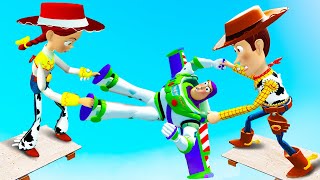GTA 5 Woody & Jessie vs Buzz Lightyear Ragdolls/Fails [Toy Story] #12
