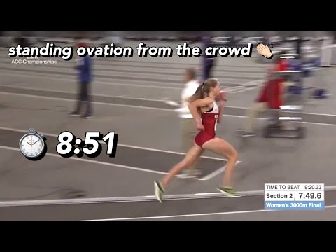 Katelyn Tuohy wins 3000m @ ACC Indoor Track and Field Championships 2023