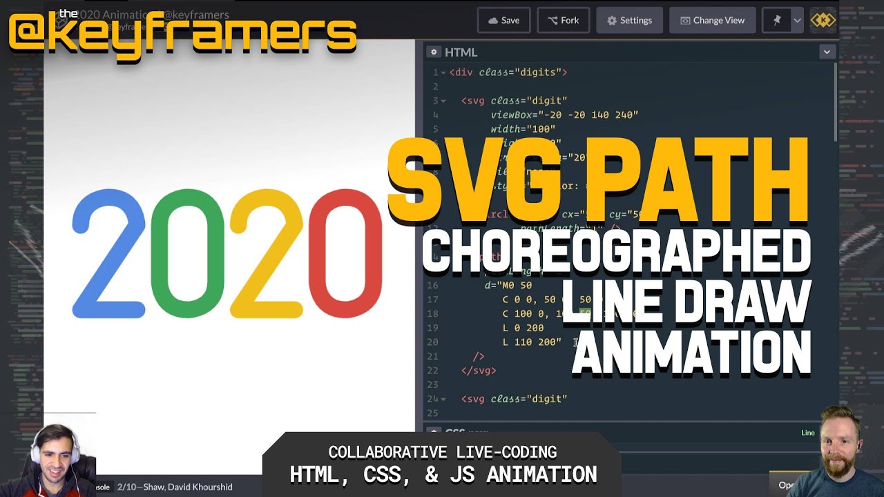 2020 SVG Animation | Using pathLength=1 with stroke-dashoffset Tutorial | @keyframers 2.29.0