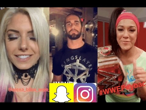 WWE Snapchat/IG Ft. Seth Rollins, Alexa Bliss, Bayley, Naomi n MORE