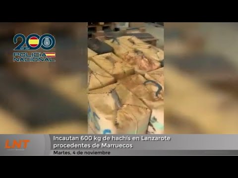 Incautan 600 kg de hachís en Lanzarote procedentes de Marruecos
