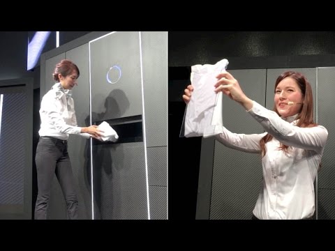 자동으로 옷을 개어주는 의류 정리기, 내년 3월 일본서 시판