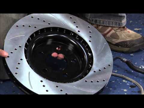 Cquence performance brake rotors installed on a Ford Mustang by 2 guys garage